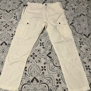 H&M Off-White Cargo Pants for Men